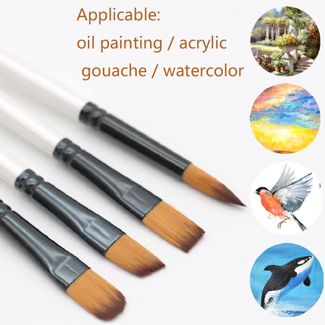 BOMEIJIA Paint Brushes Set Rou - огляд і ціна Gouache Paint Set