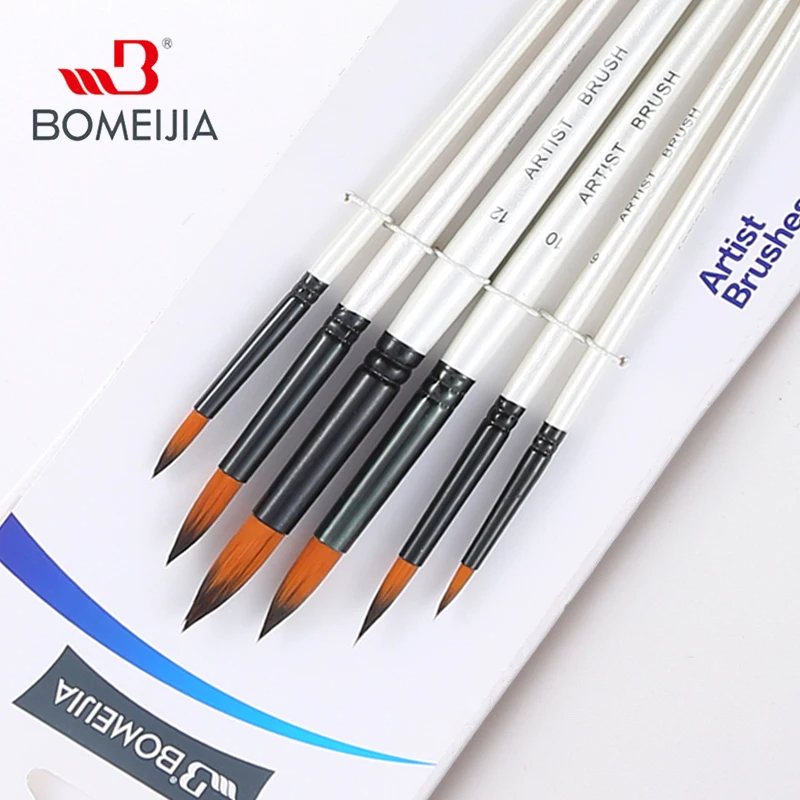 BOMEIJIA Paint Brushes Set Rou - огляд і ціна Gouache Paint Set