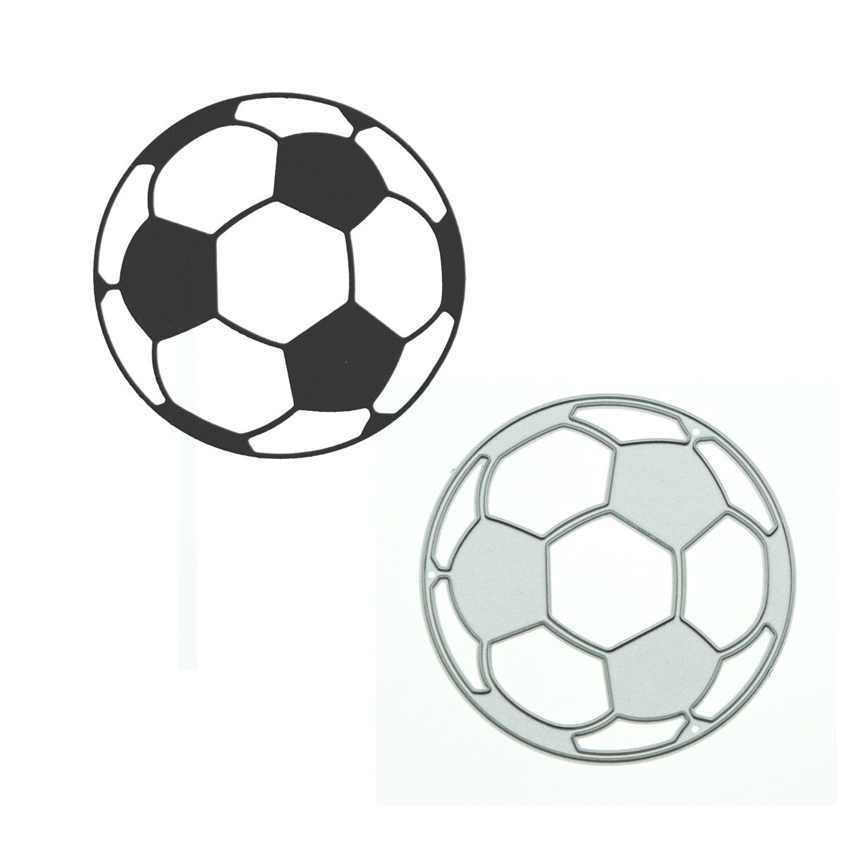 Ball Football Pattern Cutting  - огляд і ціна Art And Craft Photos
