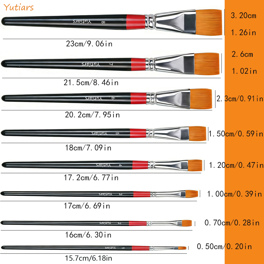 1Pc Artist Flat Paint Brushes  - огляд і ціна Gouache Paint Set