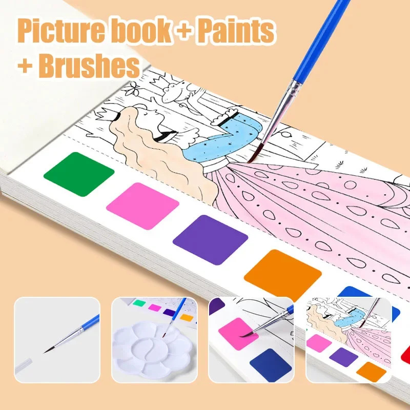 Portable Watercolor Book Set - - огляд і ціна Gouache Paint Set