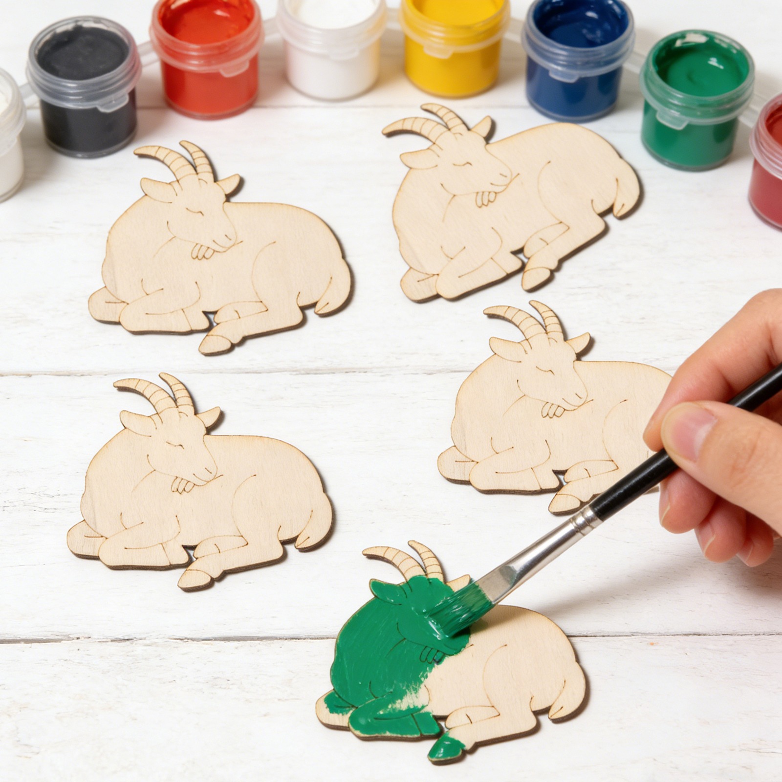 10pcs/set Unfinished Wood Shee - огляд і ціна Art Craft Painting