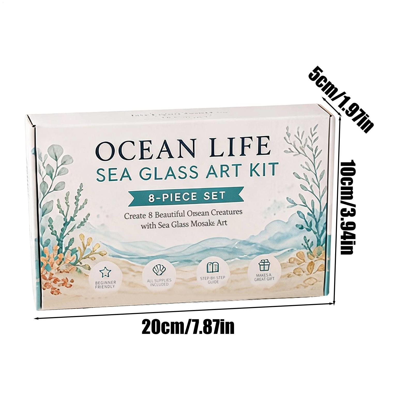1pc Ocean Life Sea Glass Mosai - огляд і ціна Art Craft Gifts For Adults