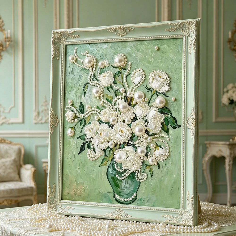 Huacan DIY Pearl Art Painting  - огляд і ціна Art Craft Rose