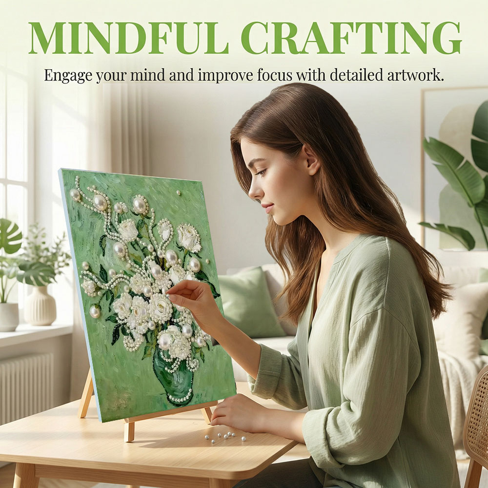 Huacan DIY Pearl Art Painting  - огляд і ціна Art Craft Rose
