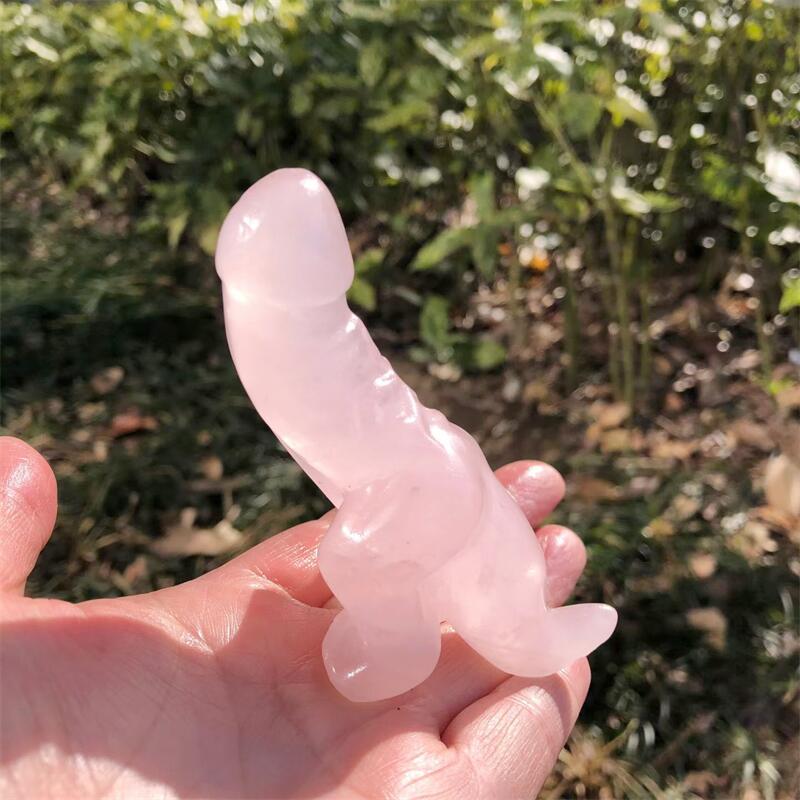 1PCS Natural Rose Quartz Carto - огляд і ціна Art Craft Rose