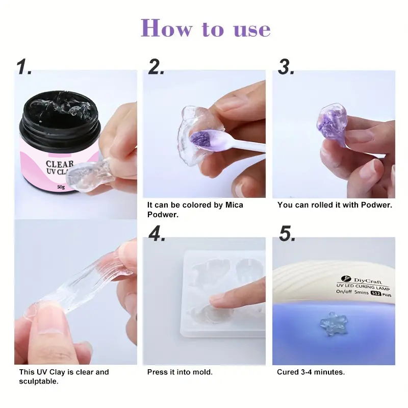 UV Clay Clear Polymer Resin fo - огляд і ціна Art Craft Clay